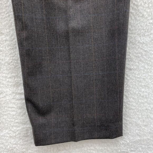 John Alexander Pants Men's 38x30 Gray Pleated Front Wool Preppy Corpcore USA - Picture 9 of 16